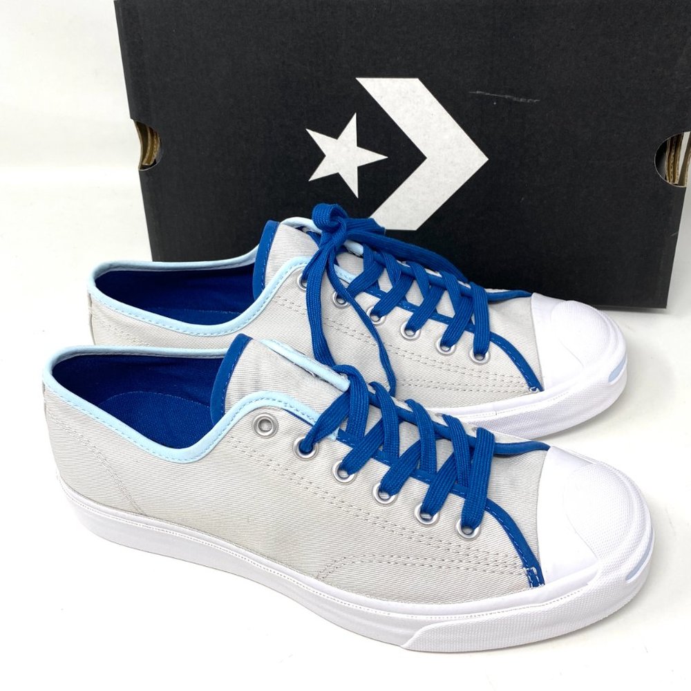 Converse Jack Purcell Canvas Low Pale Putty Grey Shoes Women's Size 6 167621C - Picture 7 of 11